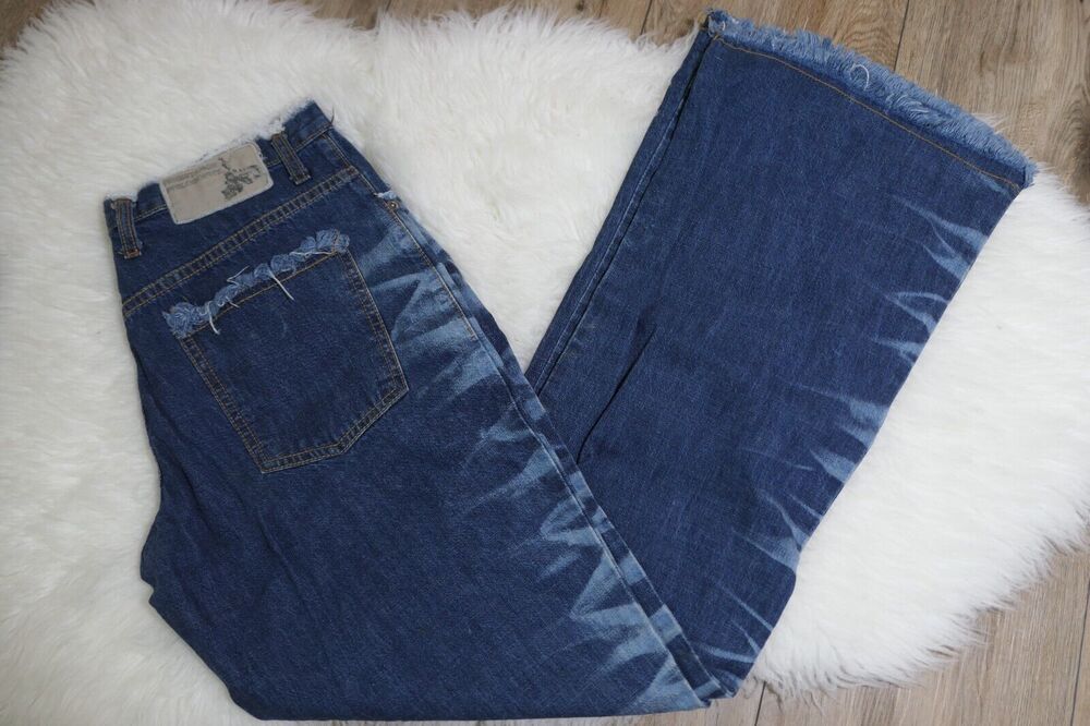 VINTAGE Pewter RESISTANCE PHILOSOPHY Women's Size 32 Jeans Made USA Flare GRUNGE